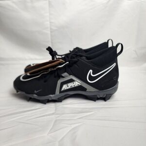 Nike Alpha Menace 3 Shark Football Cleats Black Men's Size 10 NWT